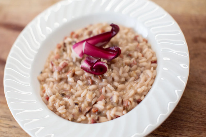 Risotto al radicchio tardivo trevigiano